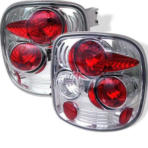 Picture of Spyder Chevy Silverado Stepside 99 - 04 Euro Style Tail Lights Chrome ALT - YD - CS99STS - C