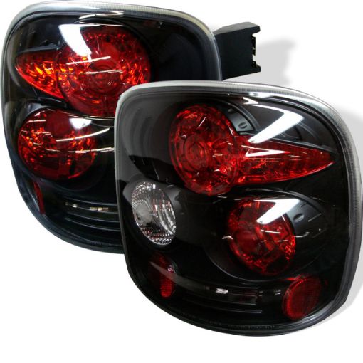 Picture of Spyder Chevy Silverado Stepside 99 - 04 Euro Style Tail Lights Black ALT - YD - CS99STS - BK
