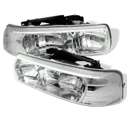 Picture of Spyder Chevy Silverado 15002500 99 - 02 Crystal Headlights Chrome HD - YD - CSIL99 - C