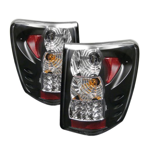 Picture of Spyder Jeep Grand Cherokee 99 - 04 LED Tail Lights Version 2 Black ALT - YD - JGC99 - LED - BK - G2
