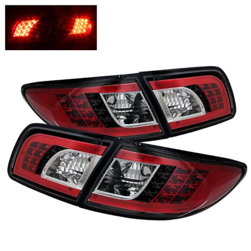 Picture of Spyder Mazda 6 03 - 08 45DR (Not fit Wagon)LED Tail Lights Black ALT - YD - M603 - LED - BK