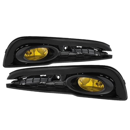 Picture of Spyder Honda Civic 2013 - 2014 4dr OEM Fog Light WSwitch Yellow FL - HC2013 - 4D - Y