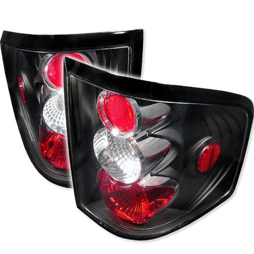 Picture of Spyder Ford F150 Flareside 04 - 08 Euro Style Tail Lights Black ALT - YD - FF15004FS - BK