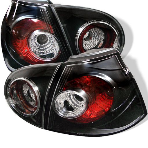 Picture of Spyder Volkswagen Golf V 06 - 09 Euro Style Tail Lights Black ALT - YD - VG03 - BK