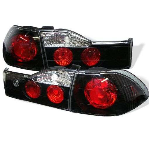 Picture of Spyder Honda Accord 01 - 02 4Dr Euro Style Tail Lights Black ALT - YD - HA01 - 4D - BK