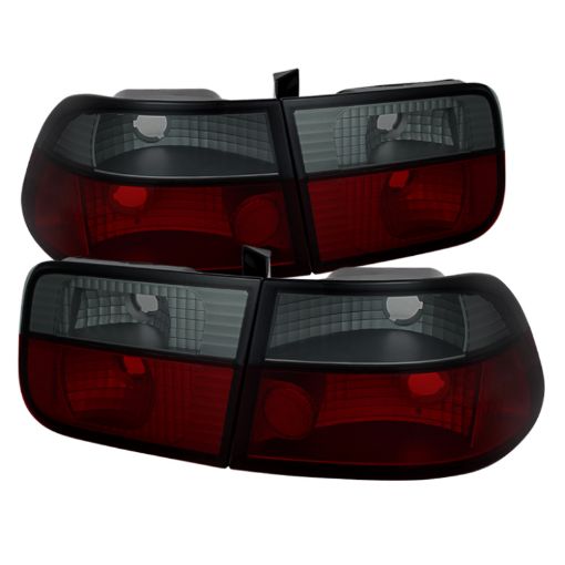 Picture of Spyder Honda Civic 96 - 00 2Dr Crystal Tail Lights Red Smoke ALT - YD - HC96 - 2D - CRY - RS