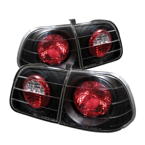 Picture of Spyder Honda Civic 99 - 00 4Dr Euro Style Tail Lights Black ALT - YD - HC99 - 4D - BK