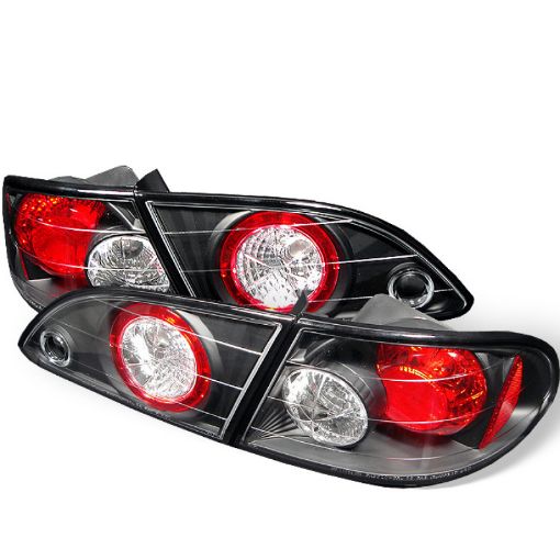 Picture of Spyder Toyota Corolla 98 - 02 Euro Style Tail Lights Black ALT - YD - TC98 - BK