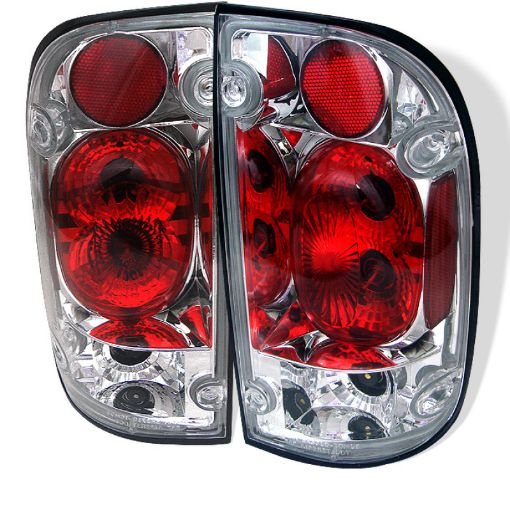 Picture of Spyder Toyota Tacoma 95 - 00 Euro Style Tail Lights Chrome ALT - YD - TT95 - C