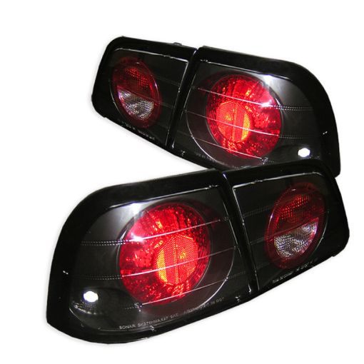 Picture of Spyder Nissan Maxima 97 - 99 Euro Style Tail Lights Black ALT - YD - NM97 - BK