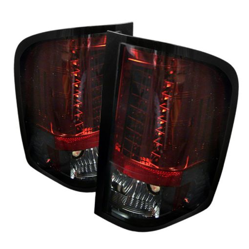 Picture of Spyder Chevy Silverado 07 - 13 LED Tail Lights Red Smoke ALT - YD - CS07 - LED - RS