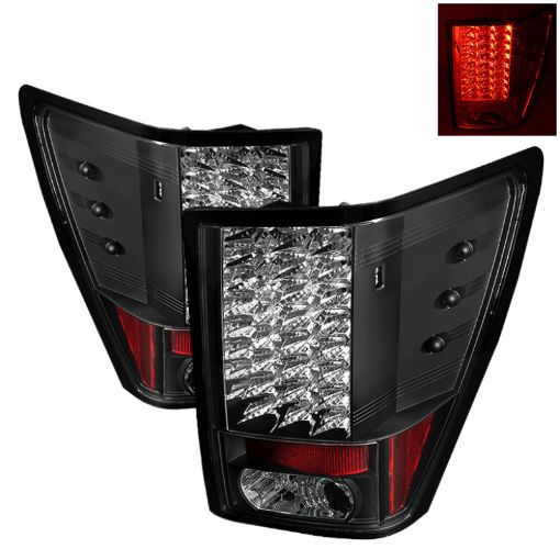 Picture of Spyder Jeep Grand Cherokee 07 - 10 LED Tail Lights Black ALT - YD - JGC07 - LED - BK