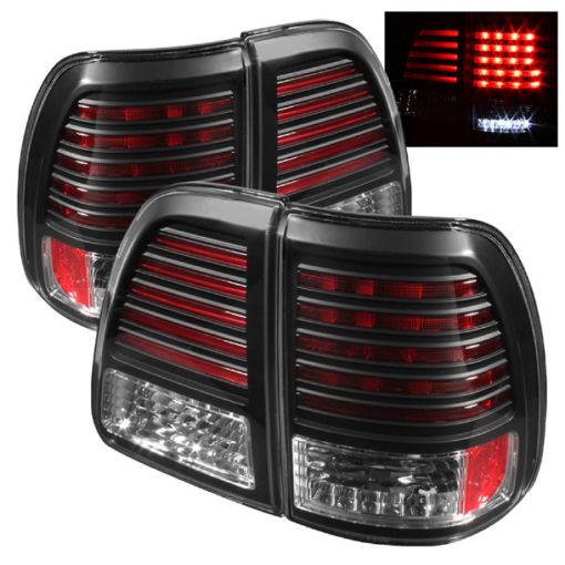 Picture of Spyder Toyota Land Cruiser 98 - 05 LED Tail Lights Black ALT - YD - TLAN98 - LED - BK