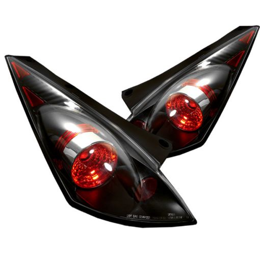 Picture of Spyder Nissan 350Z 03 - 05 Euro Style Tail Lights Black ALT - YD - N350Z02 - BK