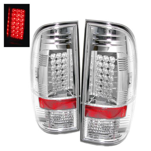 Picture of Spyder Ford Super Duty 08 - 15 LED Tail Lights Chrome ALT - YD - FS07 - LED - C