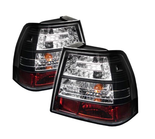 Picture of Spyder 99 - 04 Volkswagen Jetta Sedan (Excl Wagon) LED Tail Lights Black ALT - YD - VJ99 - LED - BK