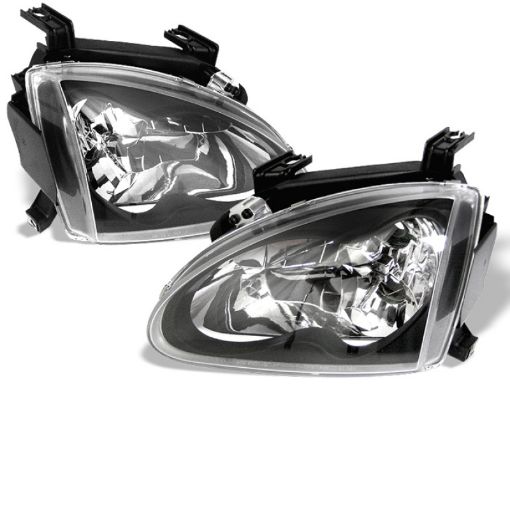 Picture of Spyder Honda Del Sol 93 - 97 Crystal Headlights Black HD - YD - HD93 - BK