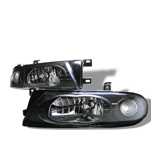 Picture of Spyder Nissan Altima 93 - 97 Crystal Headlights Black HD - YD - NA93 - BK