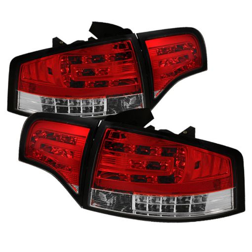 Picture of Spyder Audi A4 4Dr 06 - 08 LED Tail Lights Red Clear ALT - YD - AA406 - G2 - LED - RC