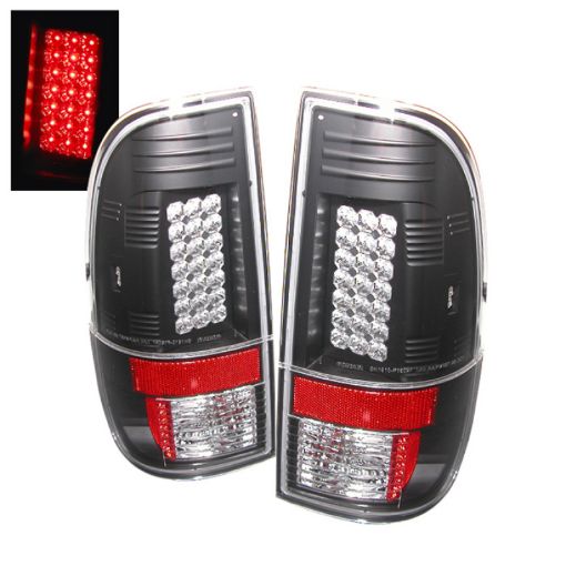 Picture of Spyder Ford Super Duty 08 - 15 LED Tail Lights Black ALT - YD - FS07 - LED - BK