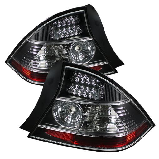 Picture of Spyder Honda Civic 04 - 05 2Dr LED Tail Lights Black ALT - YD - HC04 - 2D - LED - BK