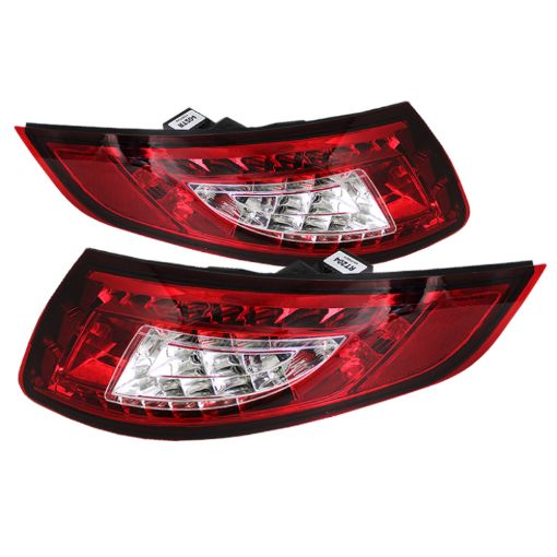 Picture of Spyder Porsche 997 05 - 08 LED Tail Lights Red Clear ALT - YD - P99705 - LED - RC