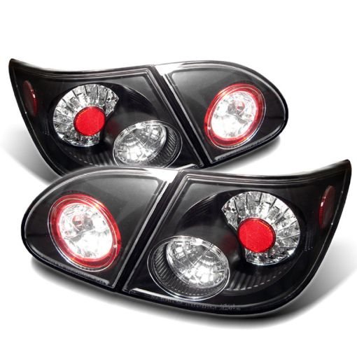 Picture of Spyder Toyota Corolla 03 - 08 LED Tail Lights Black ALT - YD - TC03 - LED - BK