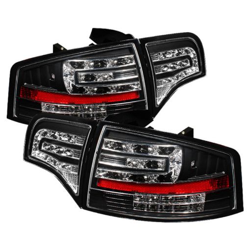 Picture of Spyder Audi A4 4Dr 06 - 08 LED Tail Lights Black ALT - YD - AA406 - G2 - LED - BK
