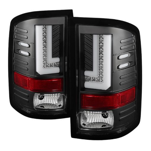 Picture of Spyder GMC Sierra 14 - 16 LED Tail Lights Black ALT - YD - GS14 - LBLED - BK