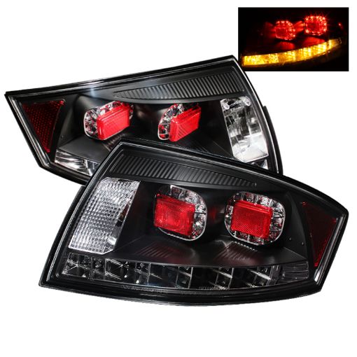 Picture of Spyder Audi TT 00 - 06 LED Tail Lights Black ALT - YD - ATT99 - LED - BK