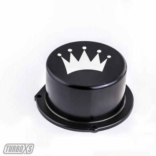 Picture of Turbo XS 15 - 16 Subaru WRX Billet Aluminum Vacuum Pump Cover - Black