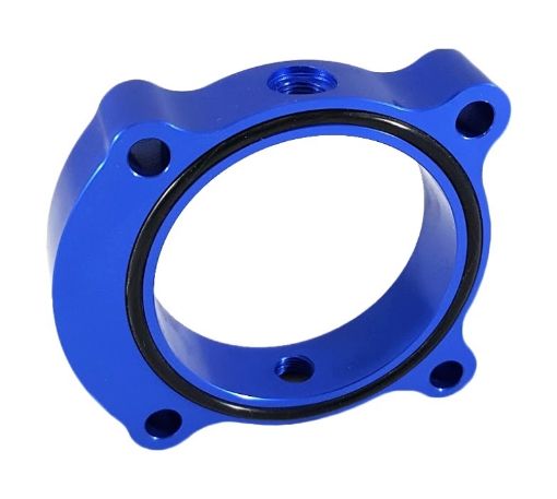 Picture of Torque Solution Throttle Body Spacer Kia Optima 2.0T - Blue