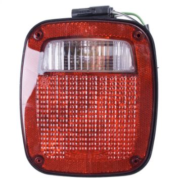 Picture of Omix Left Black Tail Lamp 91 - 97 Jeep YJ TJ Wrangler