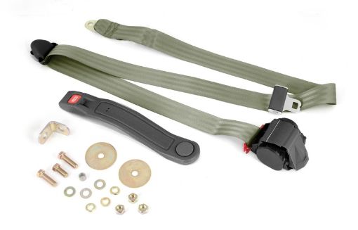 Picture of Omix 3 - Point Seat Belt Olive Retractable Universal
