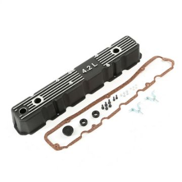 Picture of Omix Black Aluminum Valve Cover Kit 4.2L 81 - 86 CJ