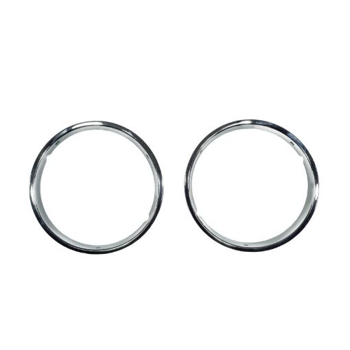 Picture of Omix Headlight Bezels Chrome 97 - 06 Jeep Wrangler