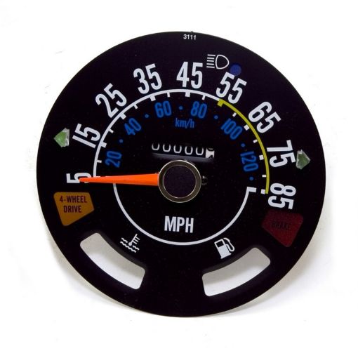 Picture of Omix Speedometer 5 - 85 MPH 80 - 86 Jeep CJ Models