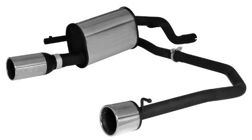 Picture of Remus 2006 Opel Corsa D wOriginal Rear Skirt 1.4L (Z14Xep) Axle Back Exhaust