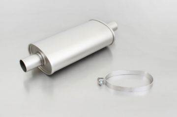 Picture of Remus Universal Sport Exhaust (Tail Pipes Req)s 30 - 150 Kw 190x120x380 Inner 51mm (Incl. Clamp)