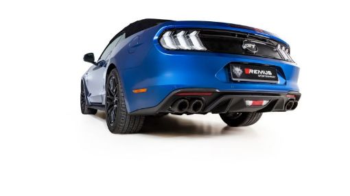 Picture of Remus 2017 Ford Mustang 5.0L (wGPF Euro 6) Cat - Back Exhaust (Front Section PipeTail Pipes Req)