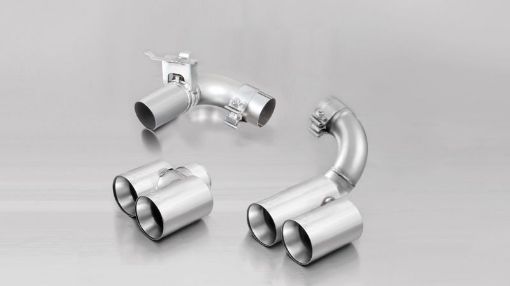 Picture of Remus 2012 BMW 3 Series F30 LCI Sedan F31 LCI Touring Chrome 76mm Straight Cut Tail Pipe Set