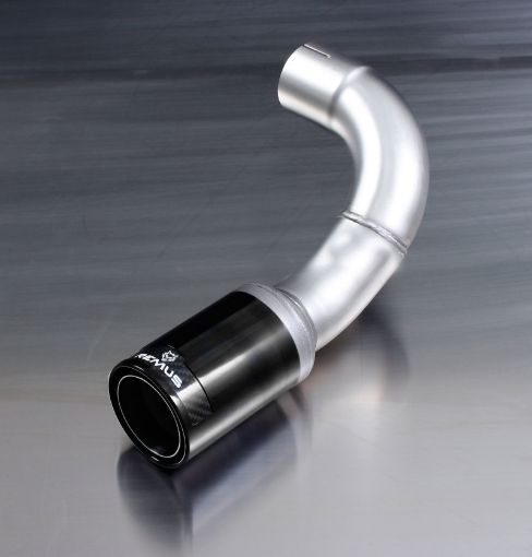 Picture of Remus 2011 BMW 1 Series F20F21 84mm Black Chrome Straight wCarbon Insert Tail Pipe Set