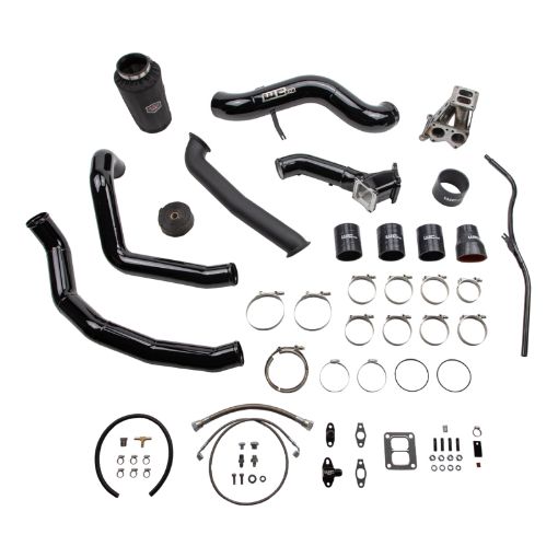 Picture of Wehrli 01 - 04 Chevrolet 6.6L LB7 Duramax S300 Turbo Install Kit (No Turbo) - Candy Teal