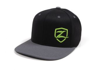 Picture of Zone Offroad Black Flatbill Hat - Snapback