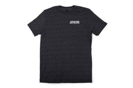 Picture of Zone Offroad Charcoal Gray Premium Cotton T - Shirt w Zone Offroad Logos - Small