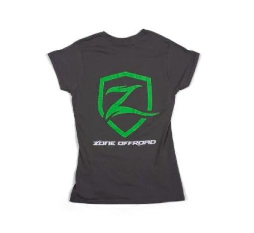 Picture of Zone Offroad Charcoal Gray Premium Cotton T - Shirt w Zone Offroad Logo - Womens - XL