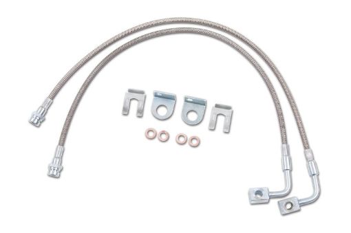 Picture of Zone Offroad 07 - 18 Jeep Wrangler JK Front 4 - 6in Stainles Barake Lines