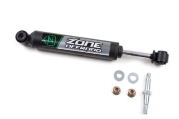 Picture of Zone Offroad Jeep Wrangler YJTJ Single Steering Stabilizer - Black