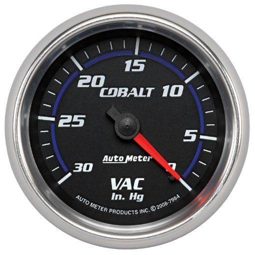 Picture of Autometer Cobalt 2 - 58in. 0 - 30 IN HG Mechanical Vacuum Gauge