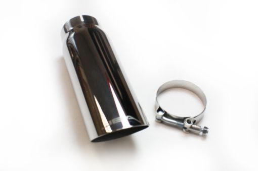 Picture of JBA 2.5in x 3in x 9in Polished Chrome Tip - Clamp On